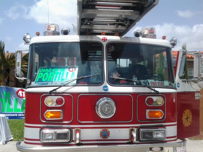 Renier DLP fights fire with firetruck in Hialeah