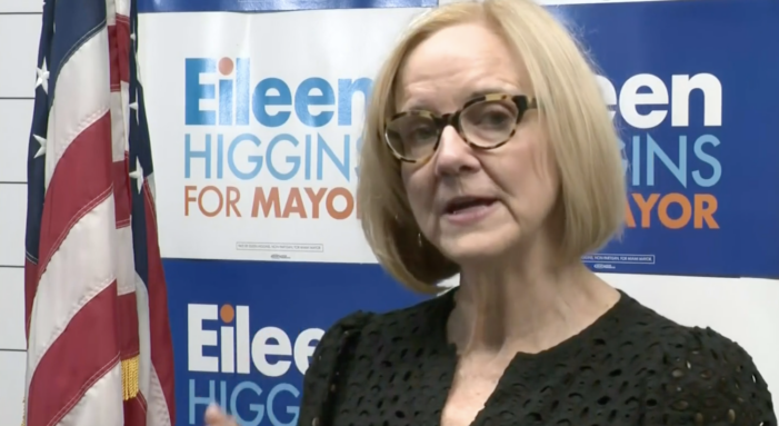 Eileen Higgins goes into Miami City Hall with a fire extinguisher and a smile Eileen Higgins goes into Miami City Hall with a fire extinguisher and a smile
