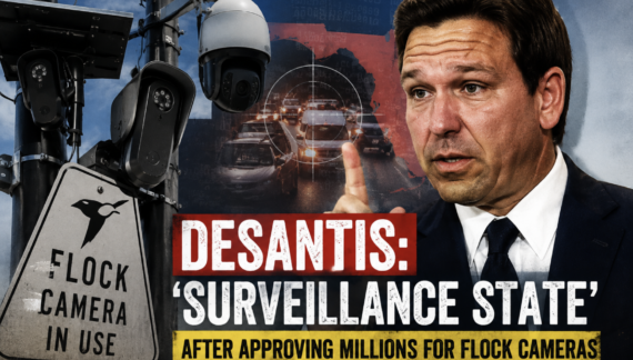 Flock off cameras! Gov. Ron DeSantis suddenly fears a ‘surveillance state’