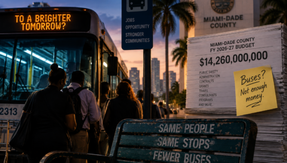 The $14 billion Miami-Dade budget is balanced on the backs of bus riders