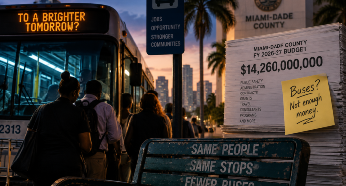 The $14 billion Miami-Dade budget is balanced on the backs of bus riders